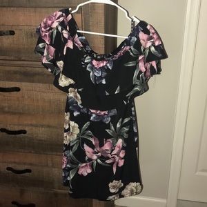 Misguided off the shoulder mini dress